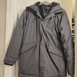Hollister Gray Puffer Coat